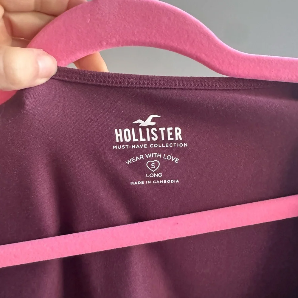 Hollister Women's Deep Red Long Sleeve Tee - Picture 3 of 3